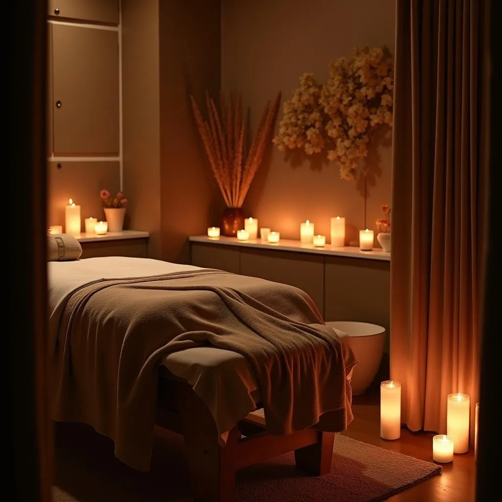 Serene Treatment Room in Faridabad Spa