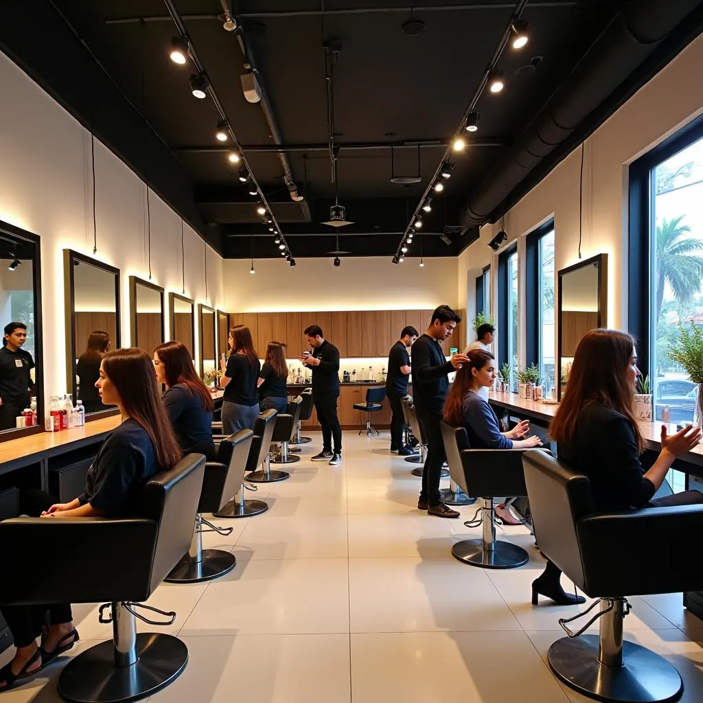 Modern salon in Mumbai