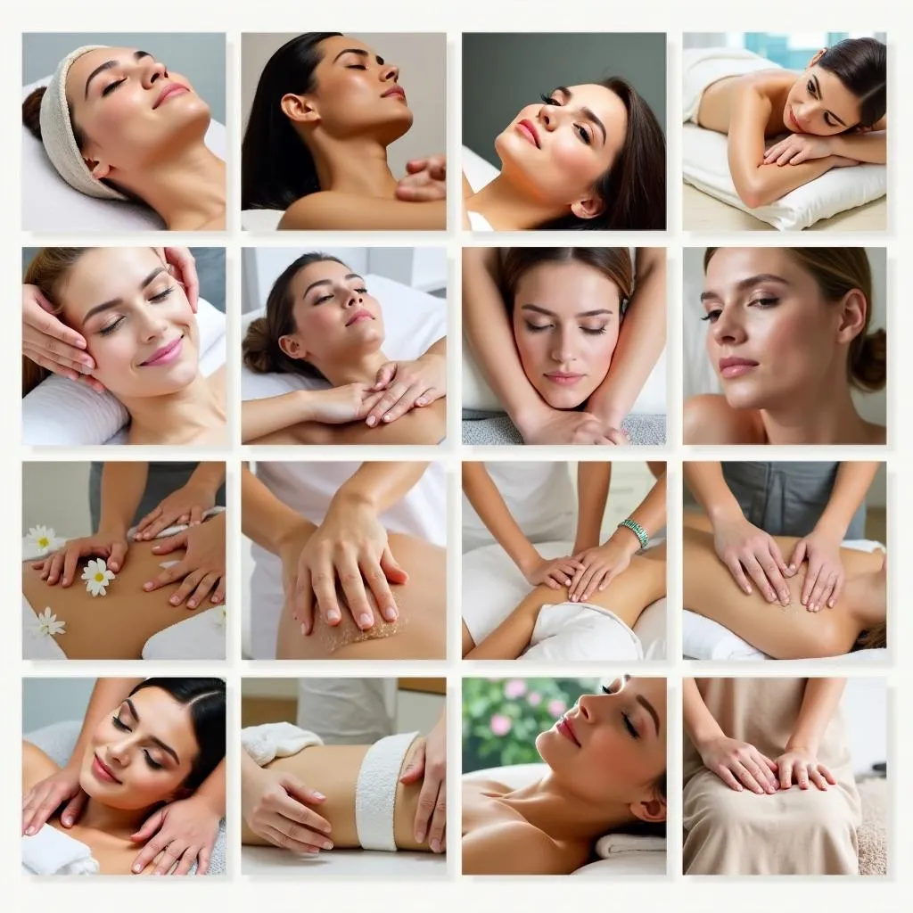 Spa treatment options menu in Nawada spa 