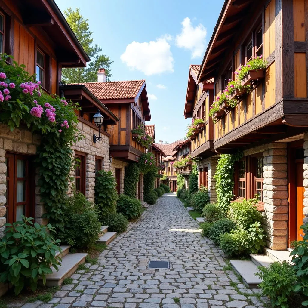 Charming streets of Sozopol Old Town