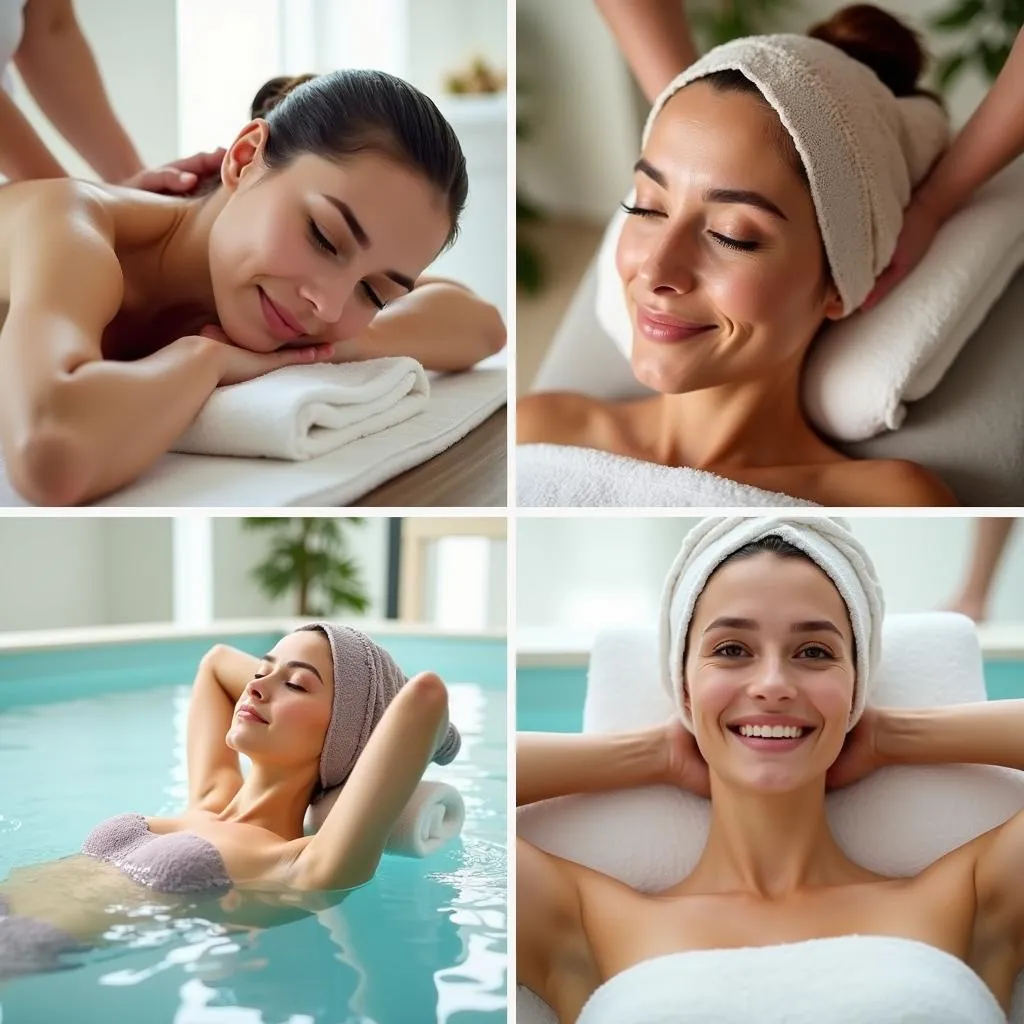 Images of popular spa treatments