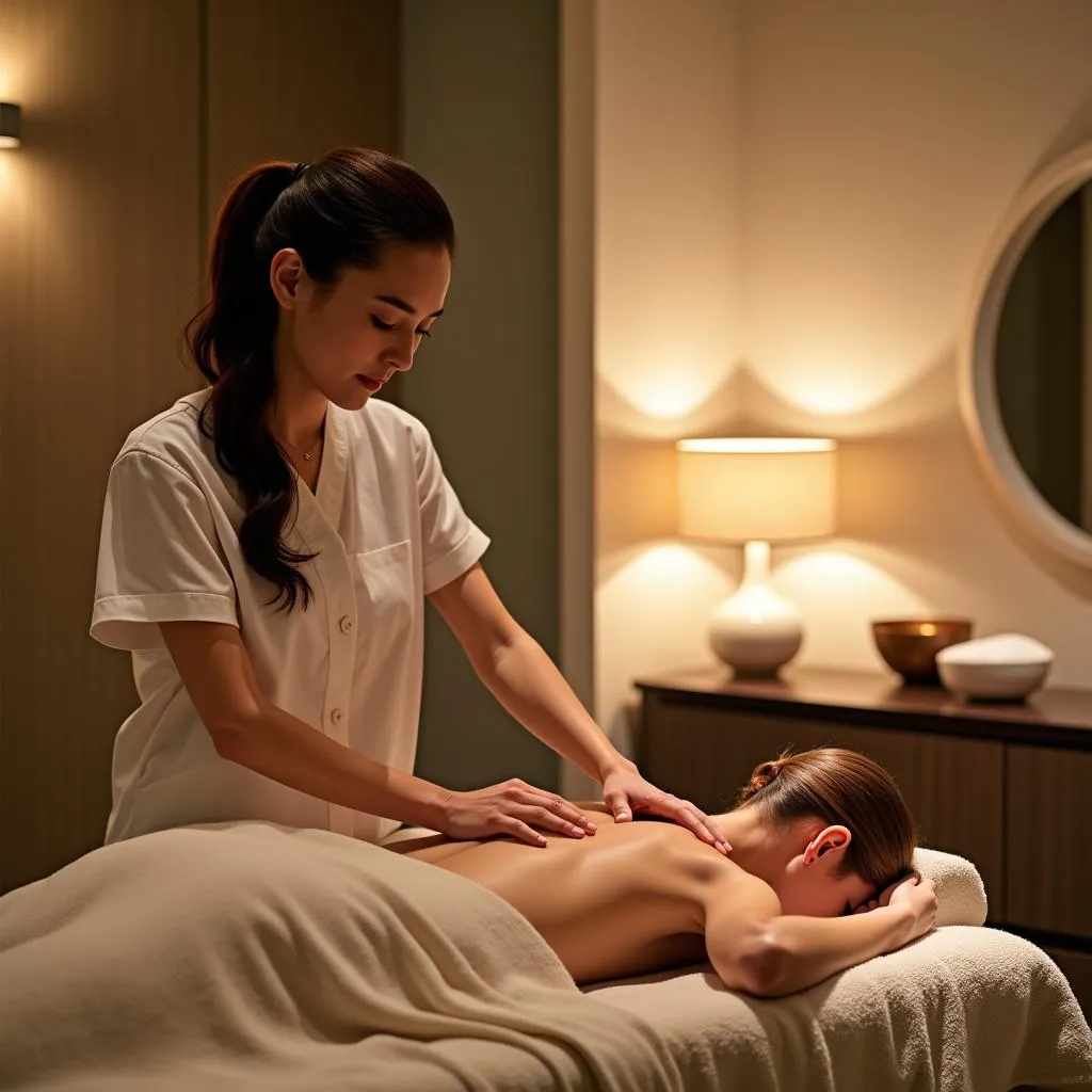 Relaxing spa treatment at Pullman Palm Cove Sea Temple Resort &amp; Spa