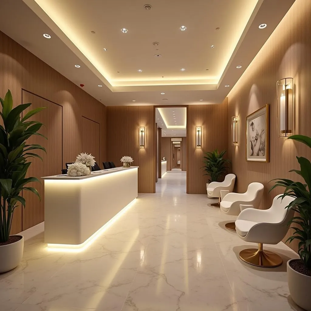 Luxurious Spa Reception Area