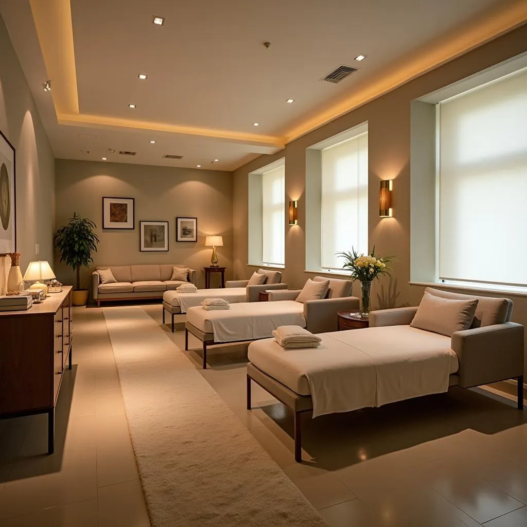 Relaxation lounge at Alcor Hotel Spa