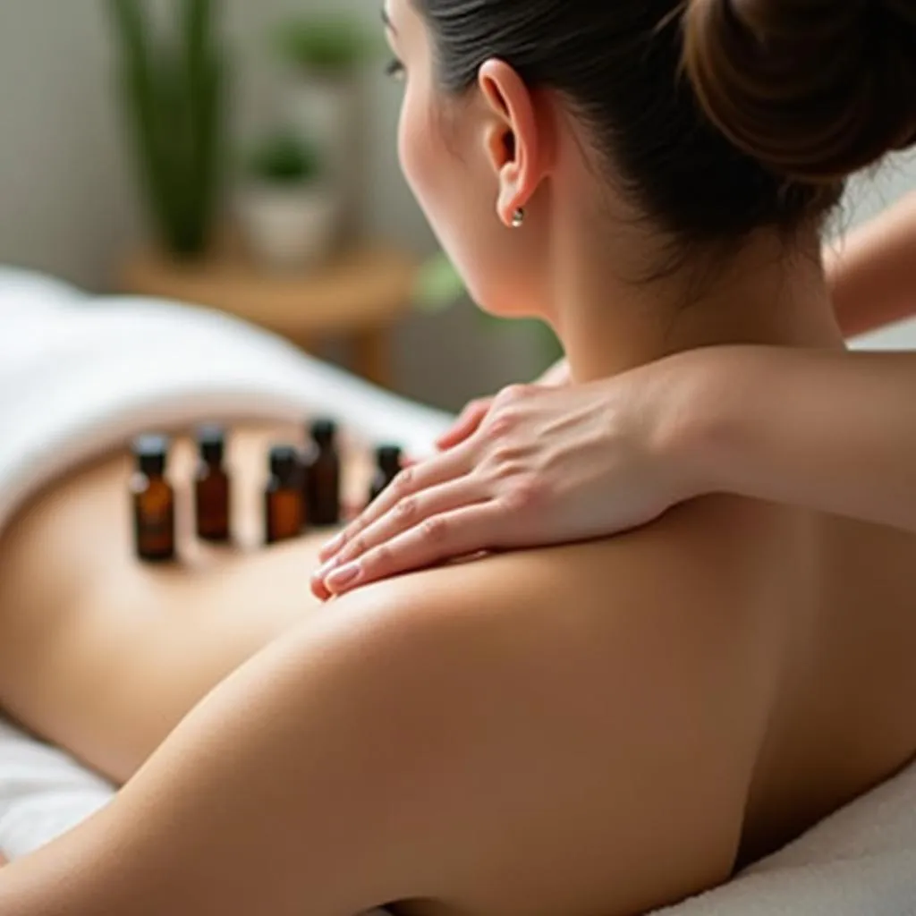 Relaxing massage therapy at Anaya Spa