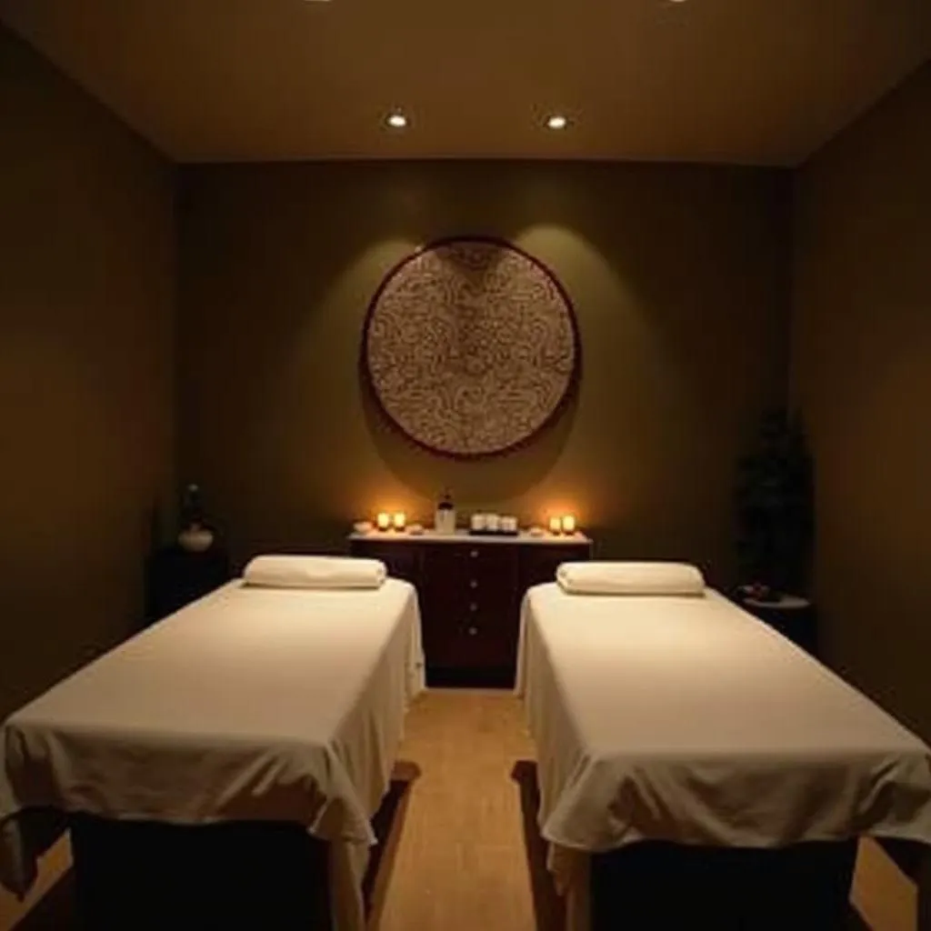 Relaxing Massage Treatment Room