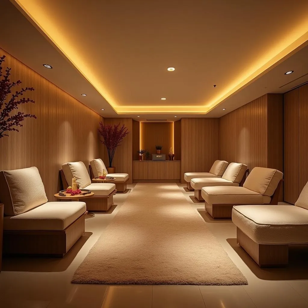 Serene and inviting spa atmosphere