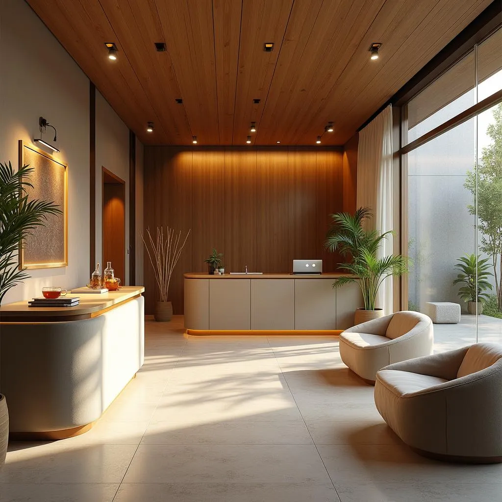 Serene Spa Reception Area