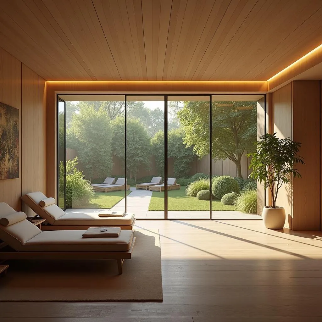 Peaceful Relaxation Room in a Spa