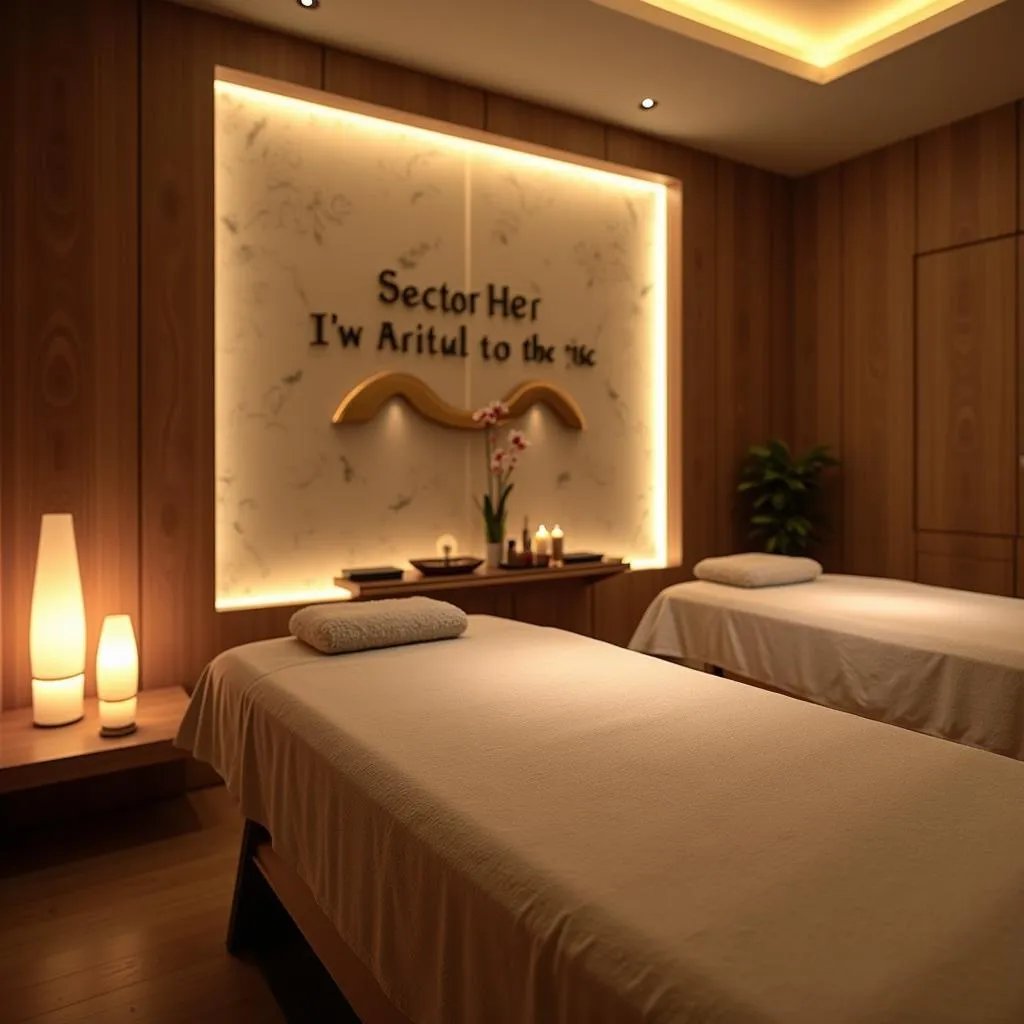 Tranquil Massage Room in Sector 14 Spa