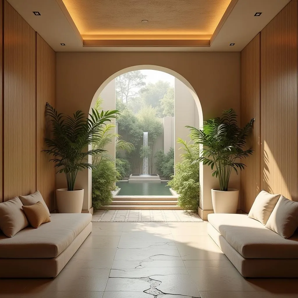 Serene spa interior in Anand Vihar