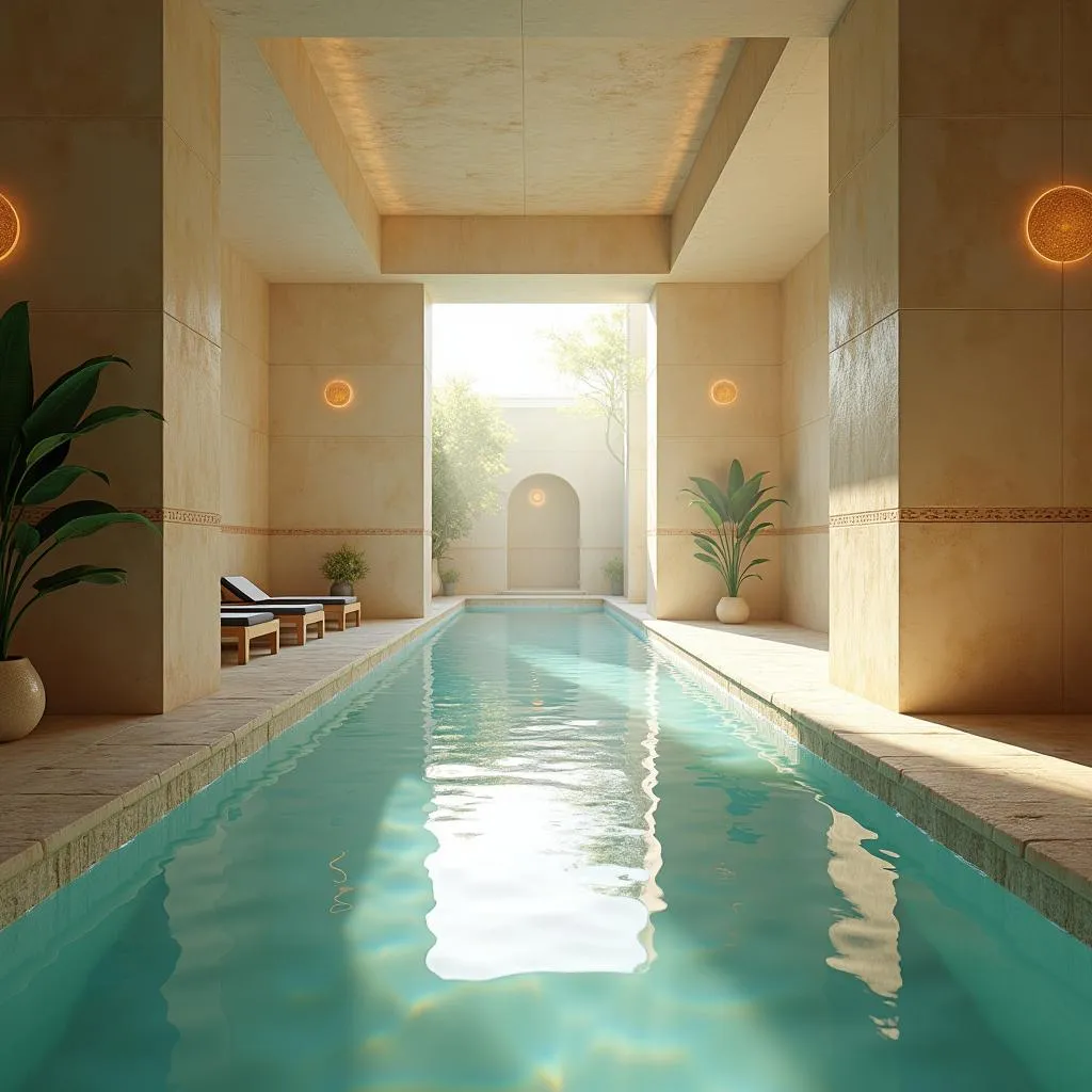 Serene Spa Interior with Pool