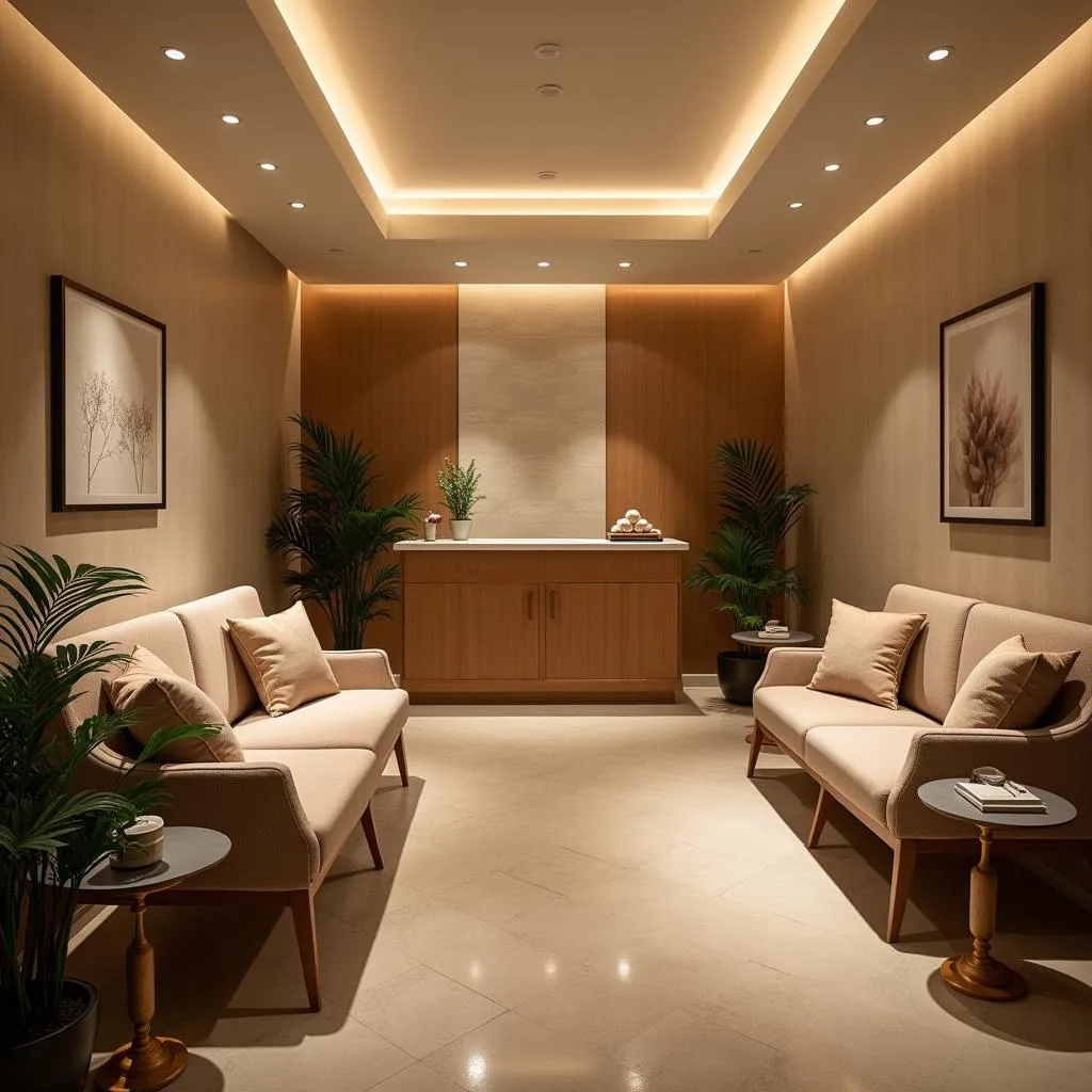 Serene Spa Reception Area