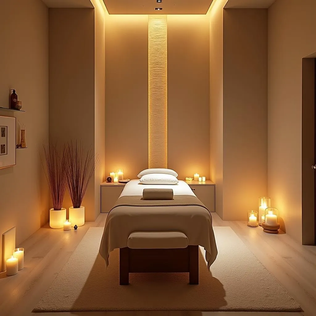 Serene Spa Room with Massage Table