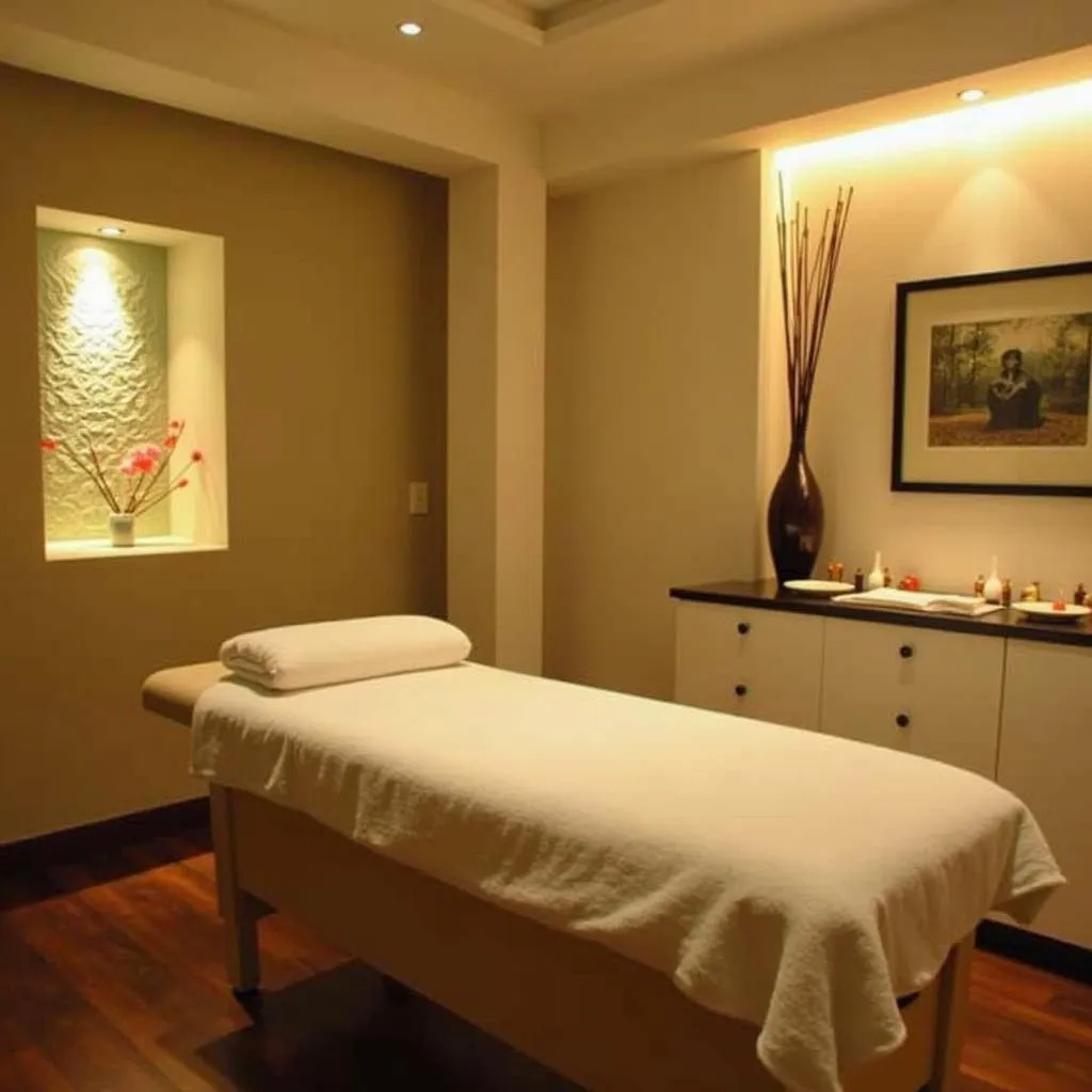 Tranquil Treatment Room at Seven Spa Indore