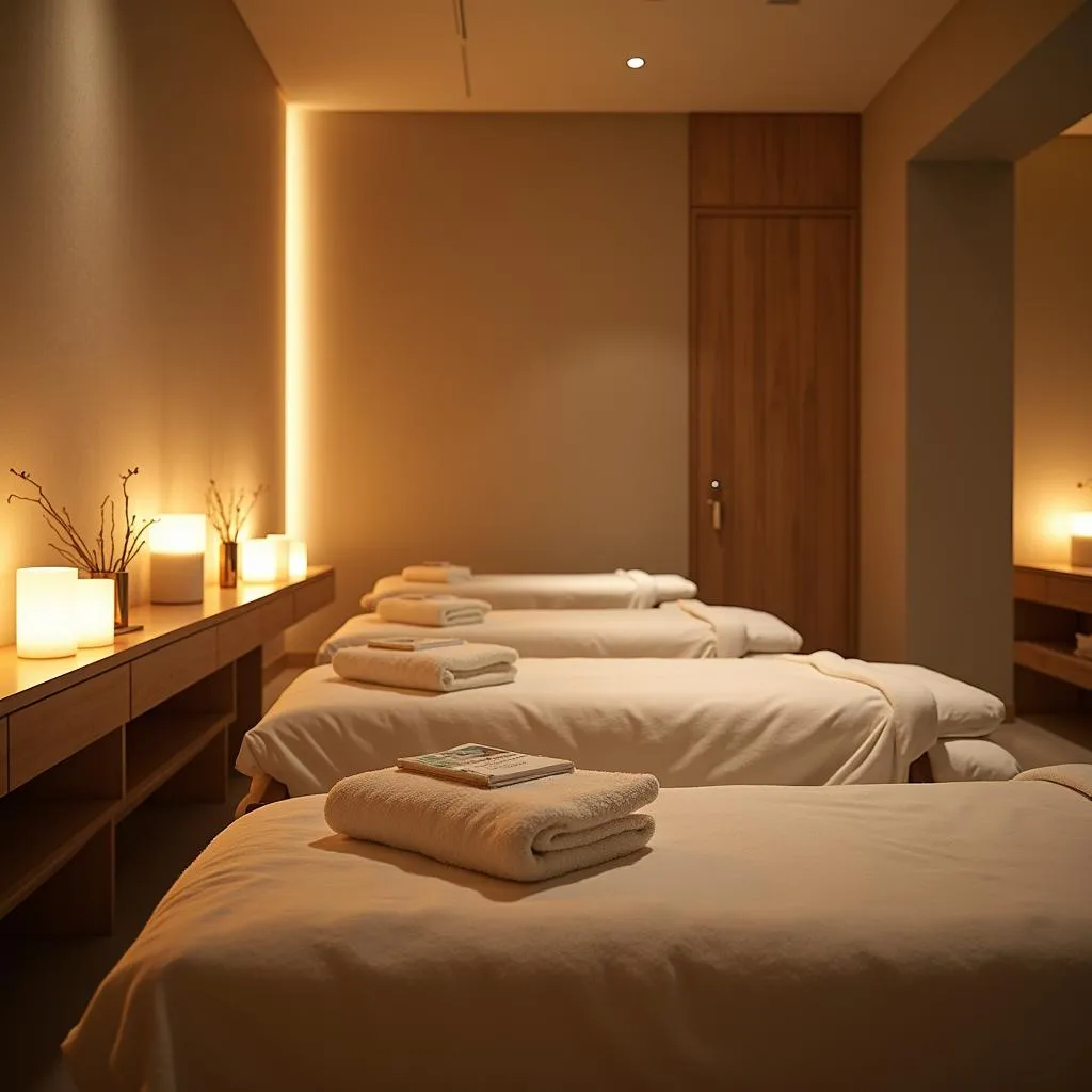 Tranquil spa agio treatment room