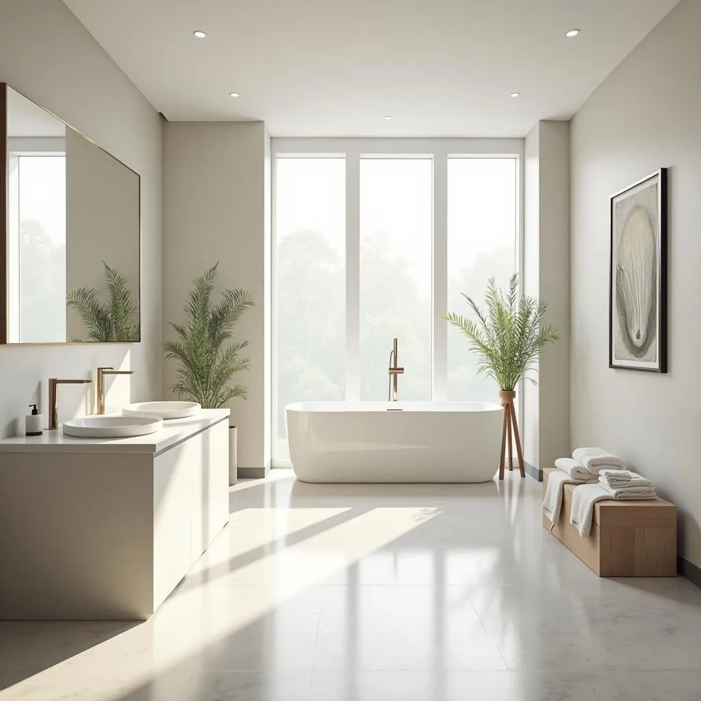 Spa Bathroom with Natural Light