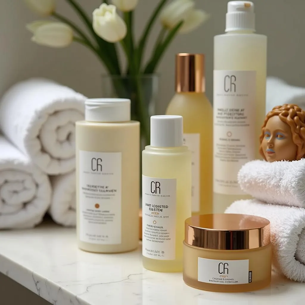 Premium spa products and towels