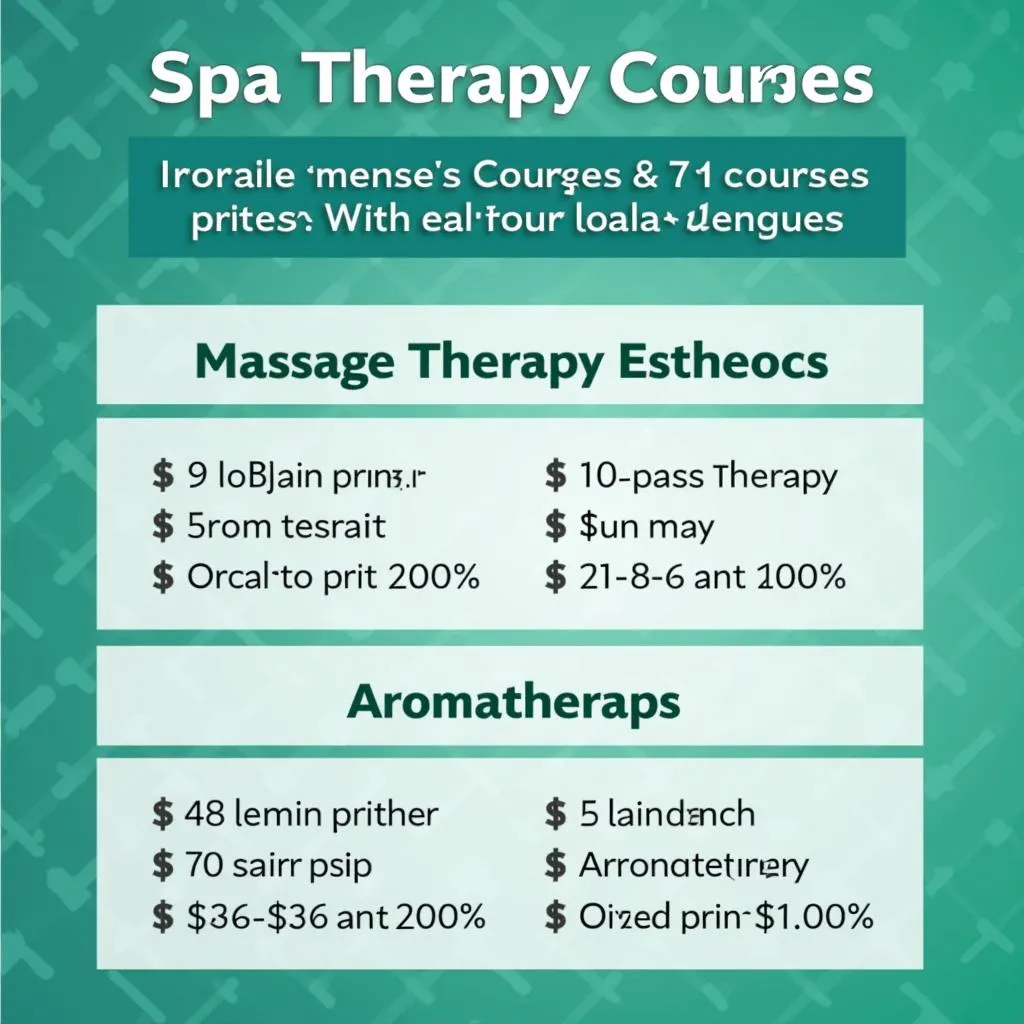 Spa Therapy Courses Fees: A Comprehensive Guide