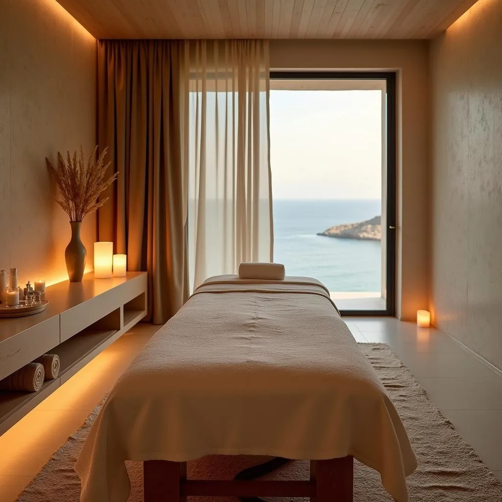 Serene Spa Treatment Room at Alexandra Beach Thassos