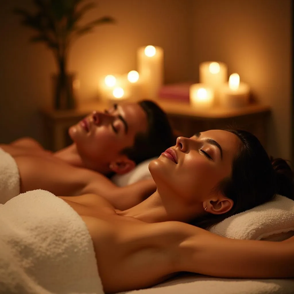 Relaxing Couple's Massage at Take Care Spa