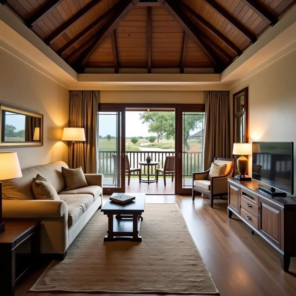 Opulent Interior of a Suite at Tigress Resort