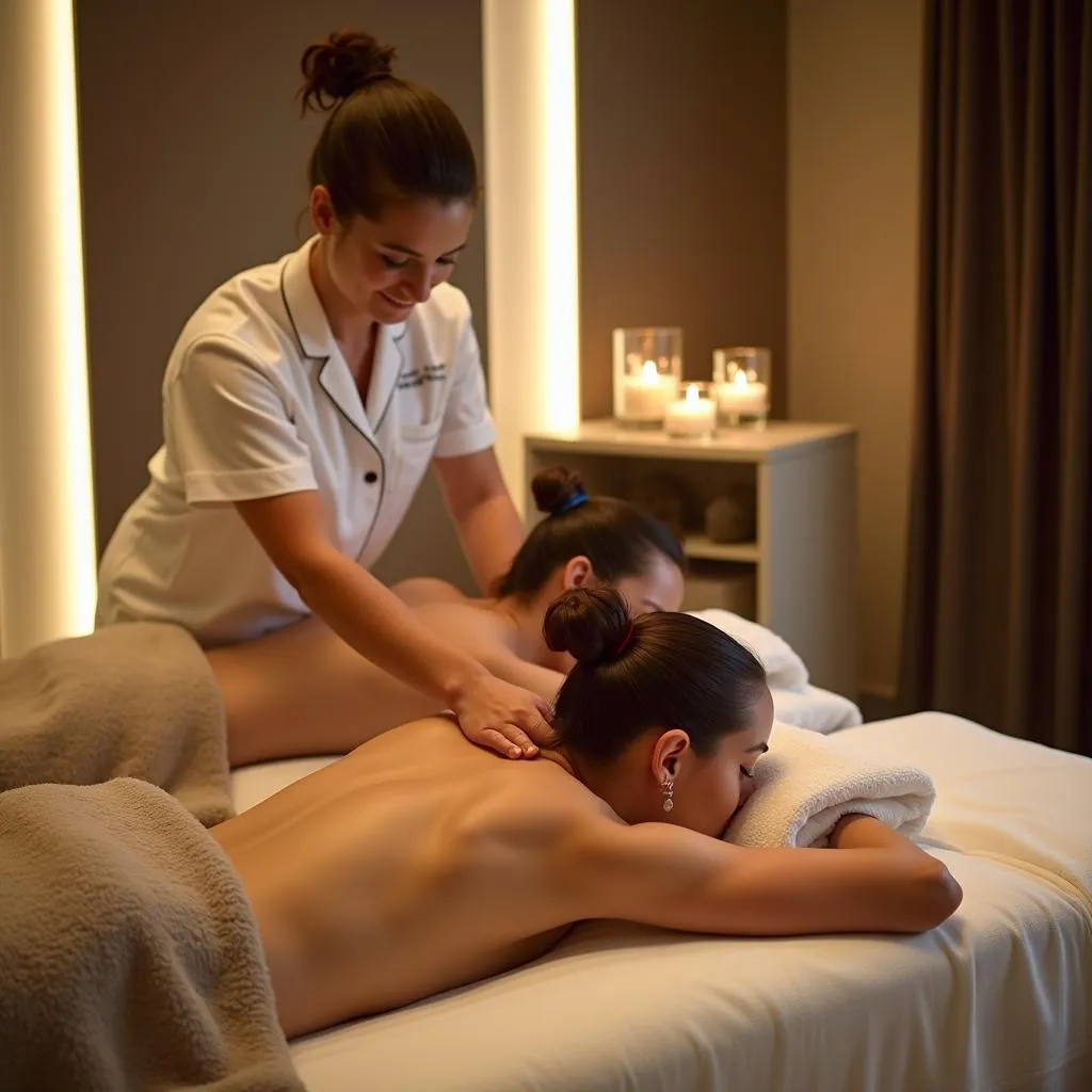 Couple enjoying a relaxing spa day in Navi Mumbai