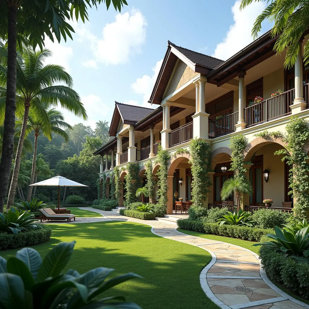 Luxurious exterior of Villa Zoltitude Resort & Spa in Pantip