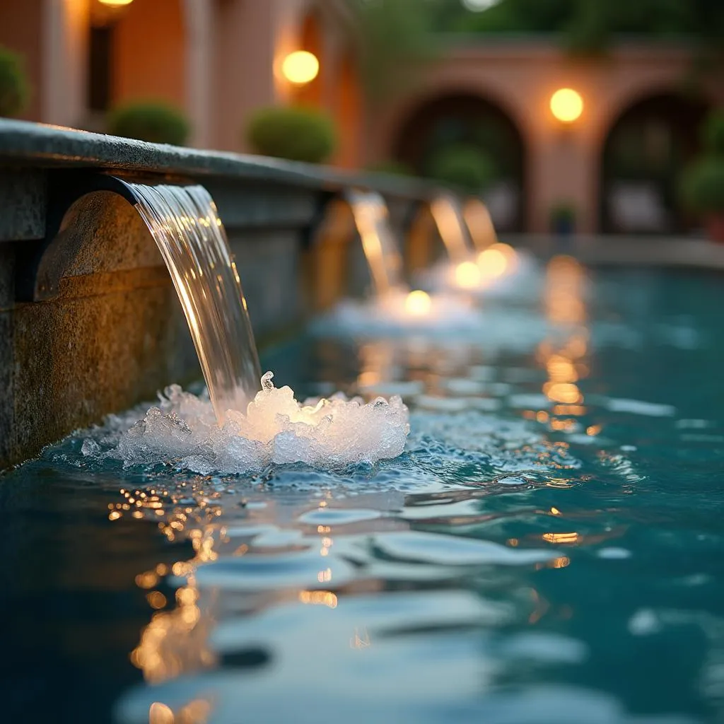 Tranquil Water Fountain at h2o Spa