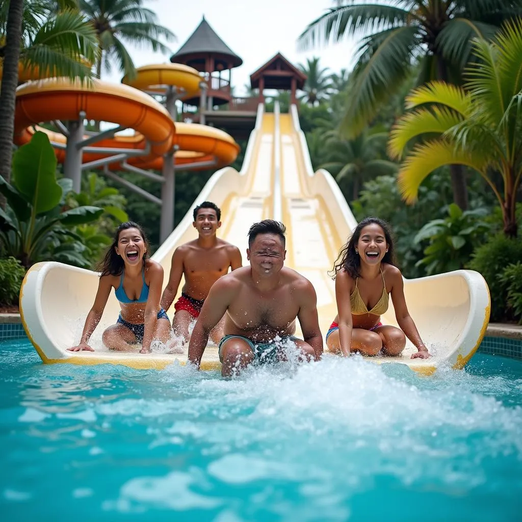 Thrilling Water Slides at Imperial Palace Waterpark Cebu