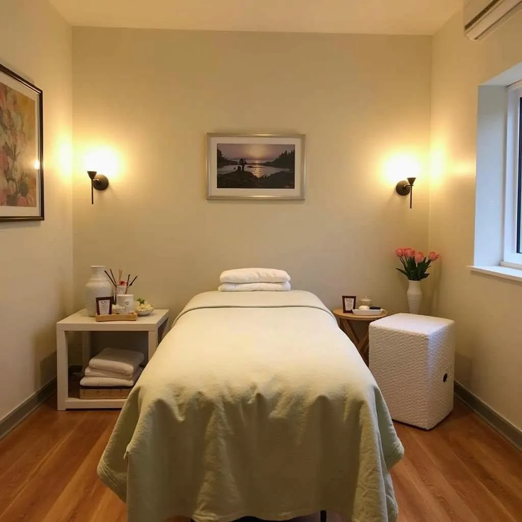 Serene treatment room at Willows Spa Kilpauk