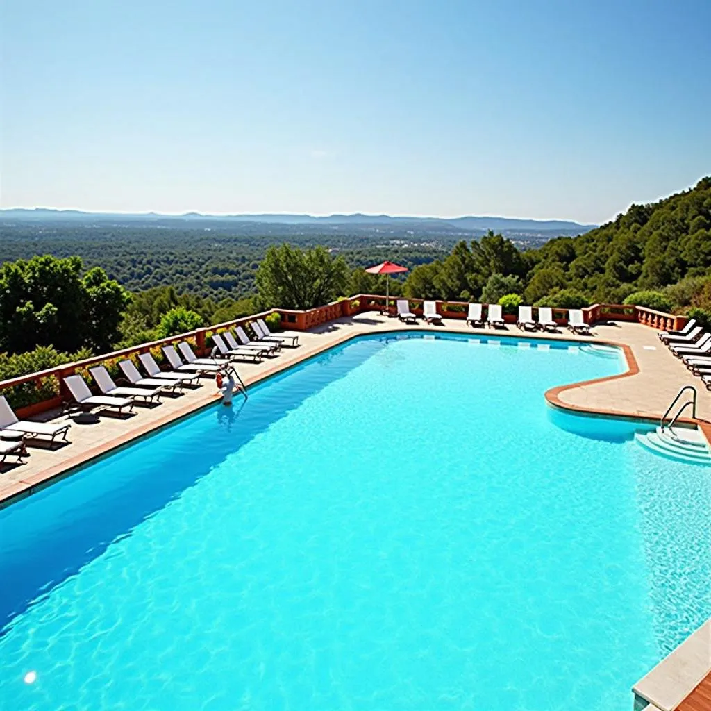 Inviting pool with a view at Winsome Resort &amp; Spa