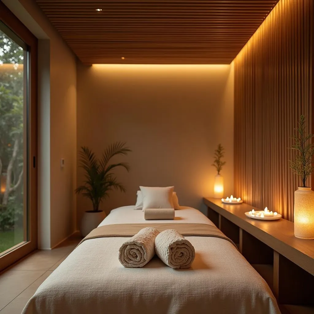 Serene interior of a zen spa in Marathahalli