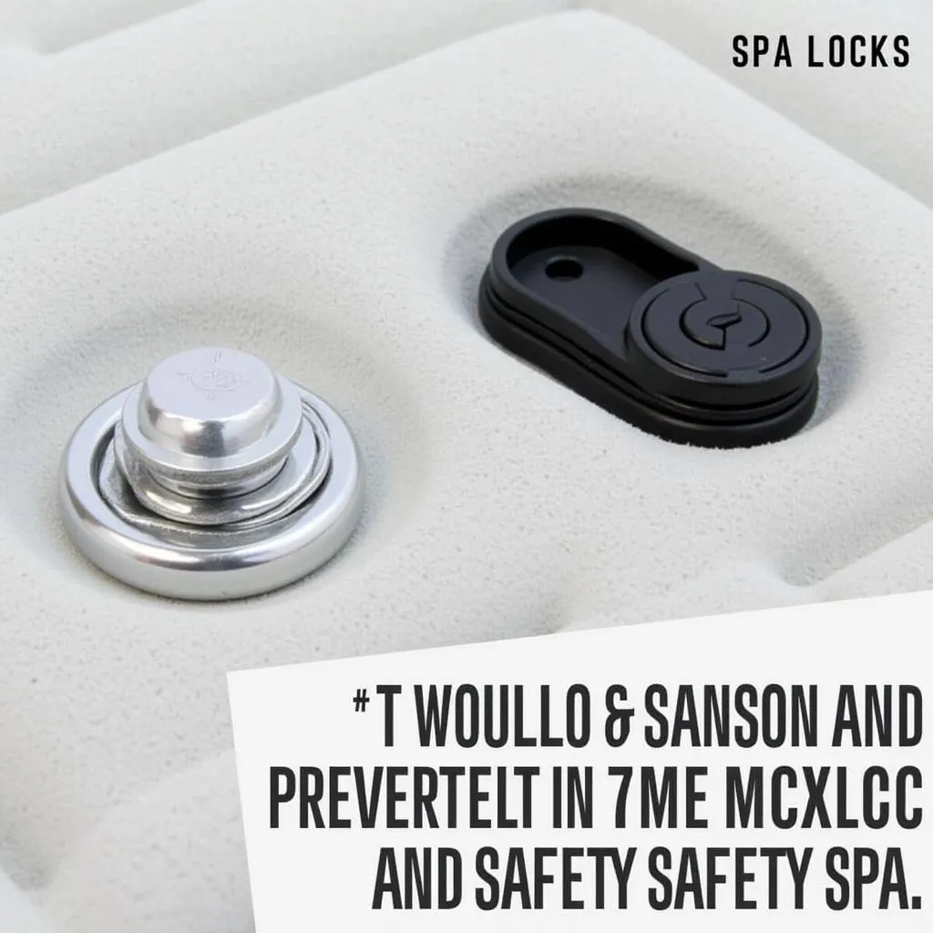 Spa cover with safety locks