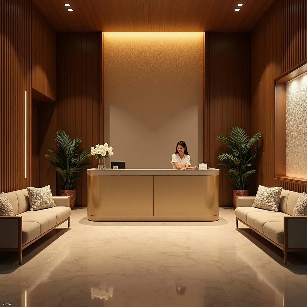 Welcoming Reception Area at A4 701 World Spa