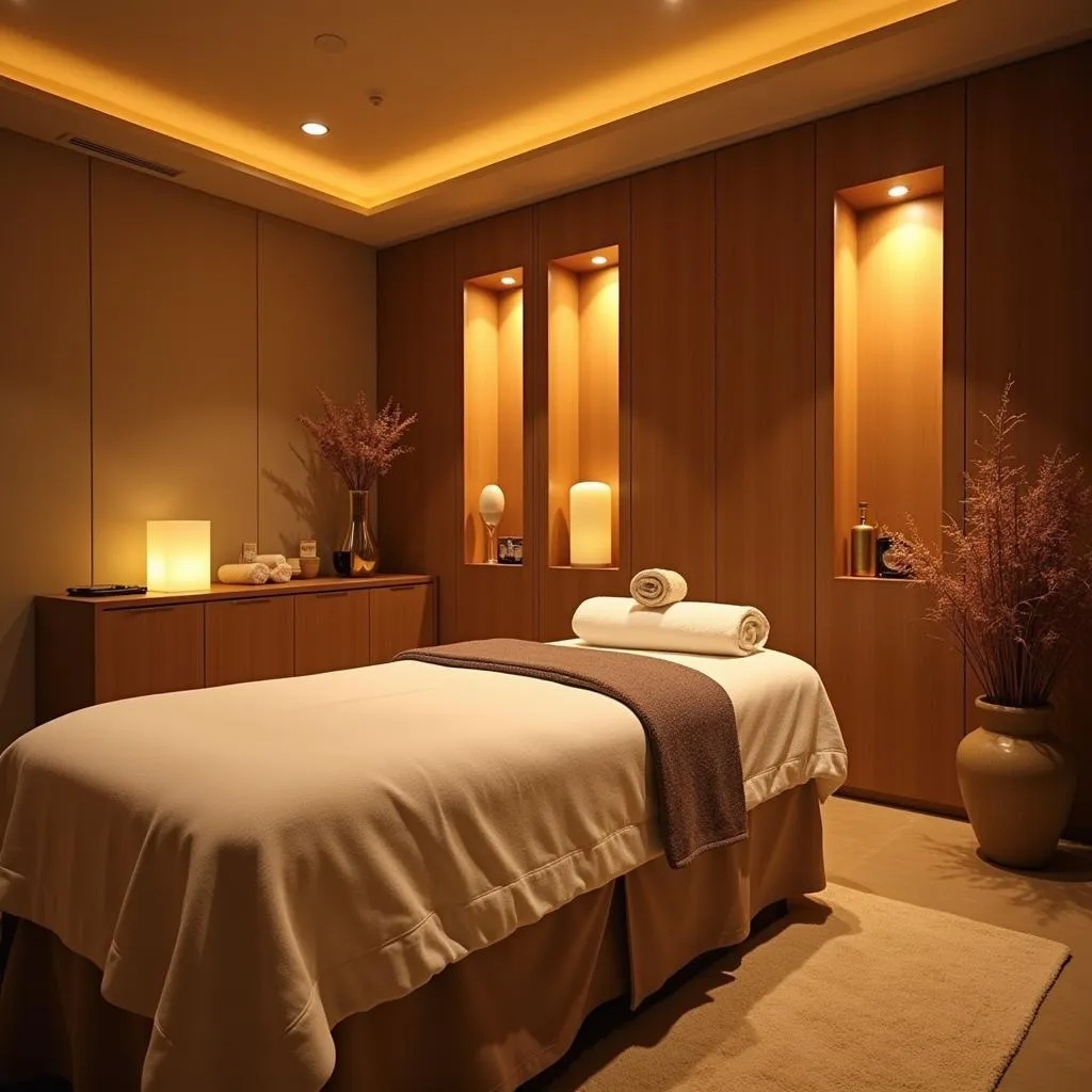 Serene Treatment Room at Aayush Spa