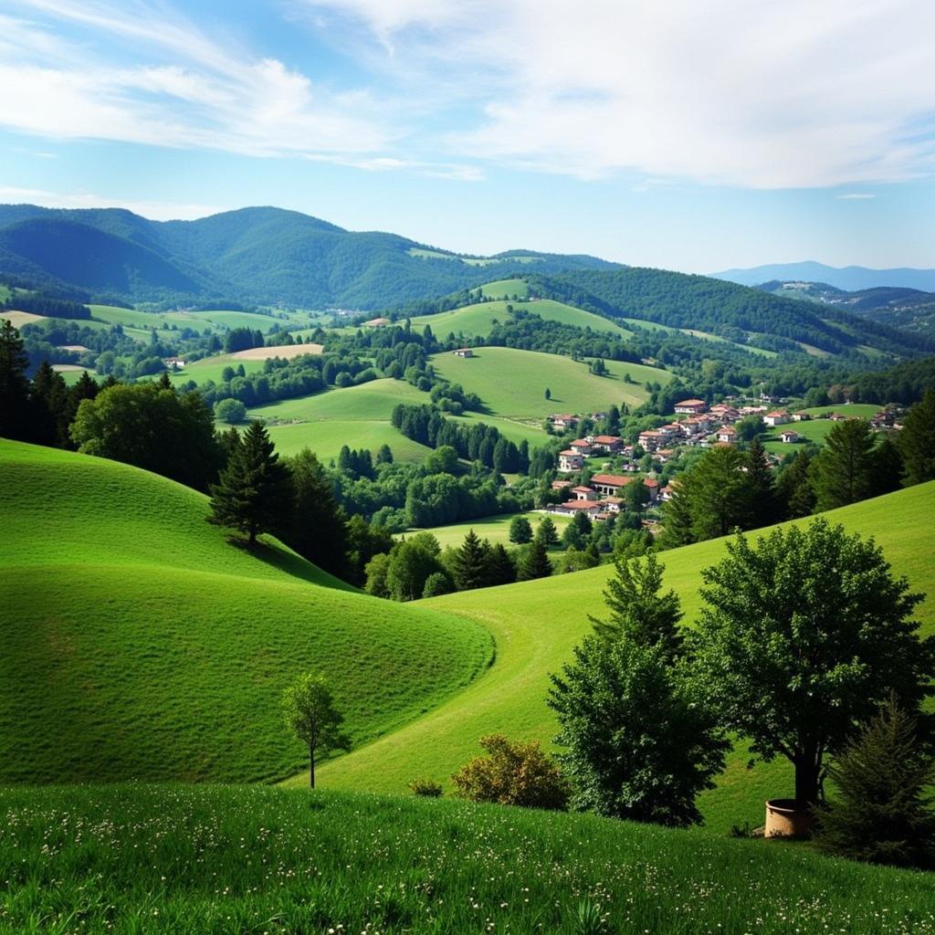 Serene Landscape of Abano Terme