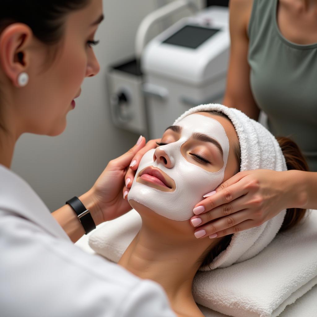 Revitalizing Facial Treatment at an Adult Spa