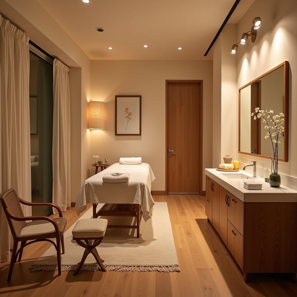 Luxurious treatment room at Aileen Spa