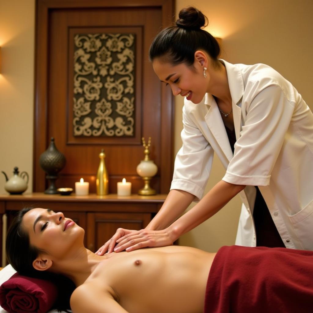 Ayurvedic Massage at Ajit Bhawan Spa