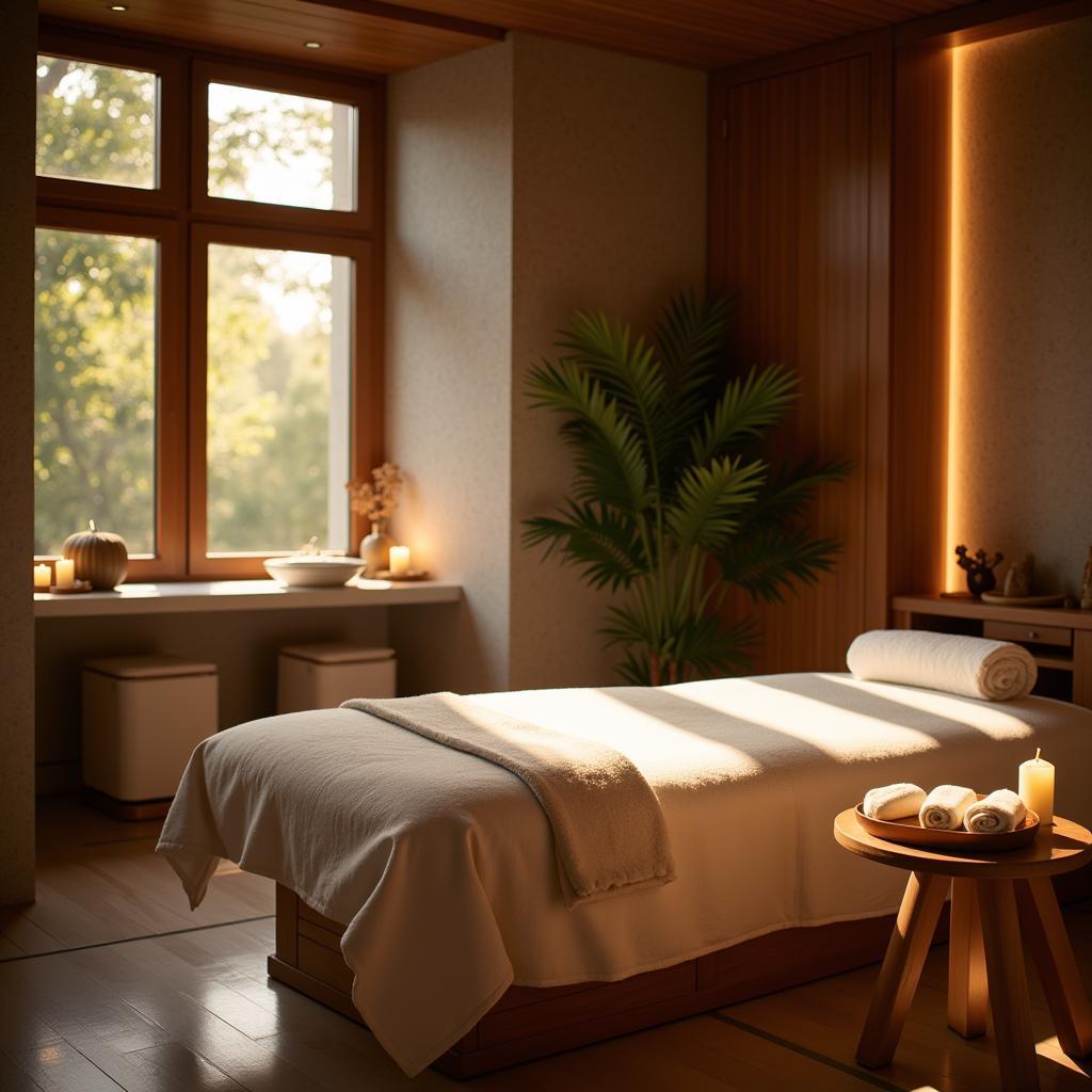 Tranquil Treatment Room at Akaru Spa Aviation Club