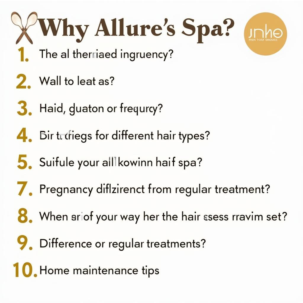 Frequently Asked Questions about Allure Hair Spa