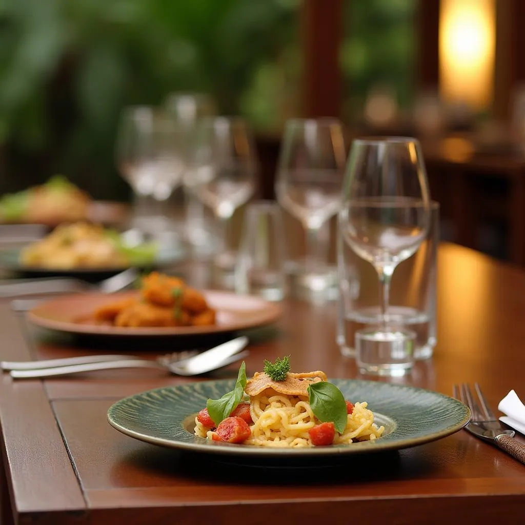 Exquisite Dining at Amanvana Spa Resort Coorg