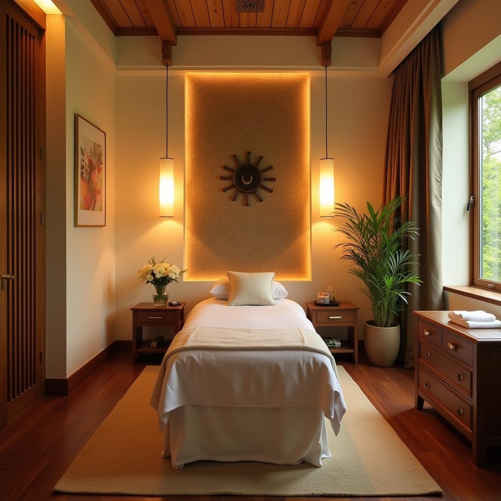 Serene Treatment Room at Amrutha Castle Spa