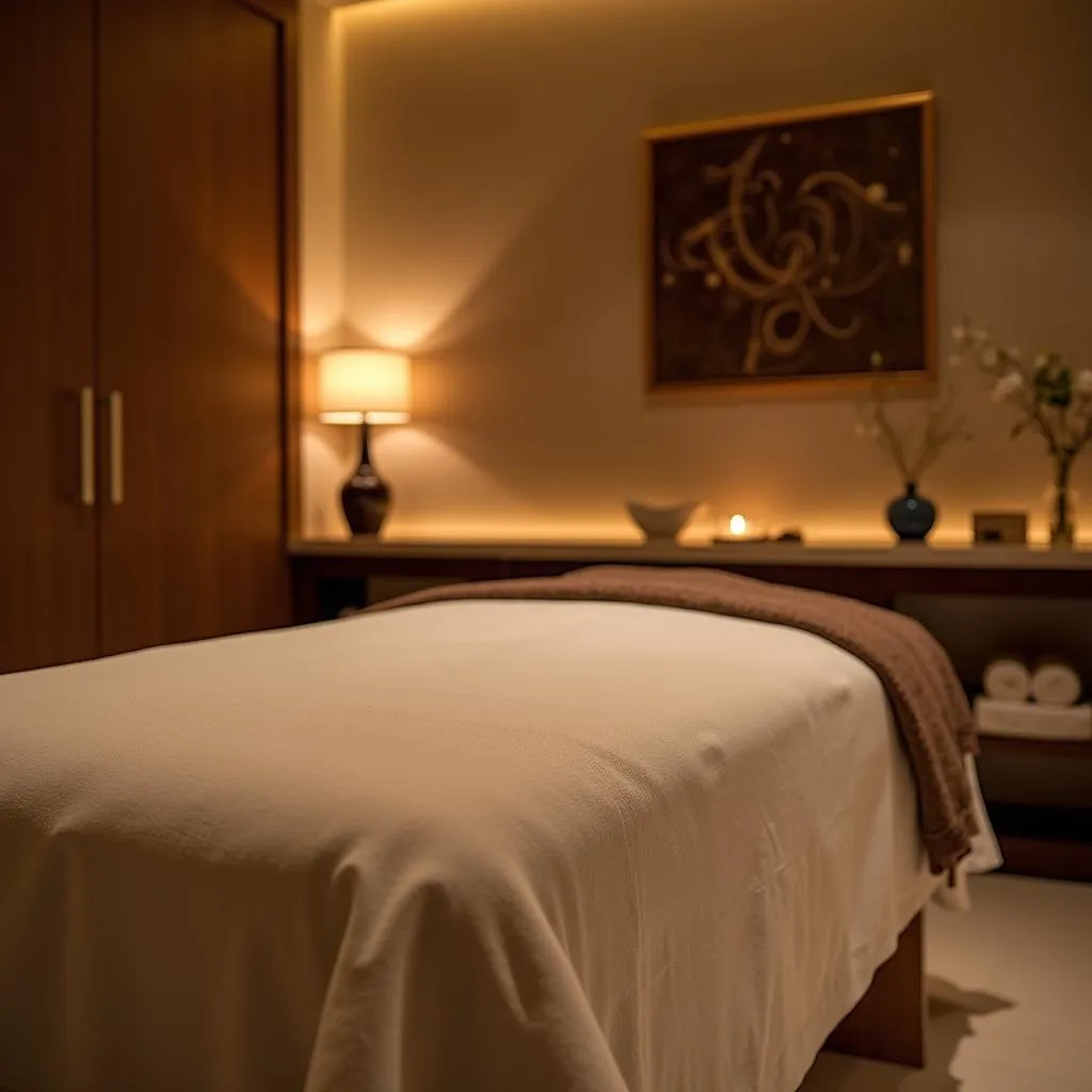 Serene treatment room at Amwaj Rotana Spa Dubai