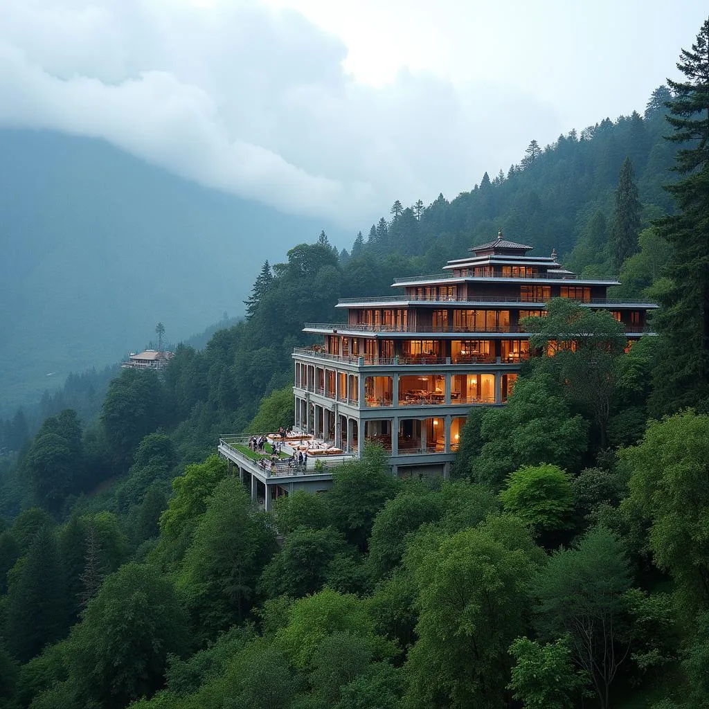 Ananda Spa nestled in the Himalayan foothills