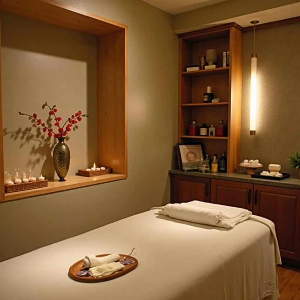 Tranquil Massage Room at Anandam Spa