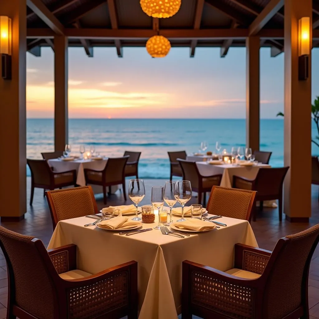 Romantic Dinner at Beachfront Restaurant