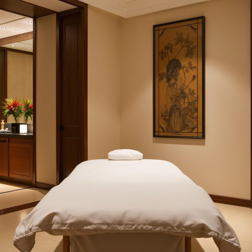 Tranquil Treatment Room at Anantara Riverside Bangkok Spa