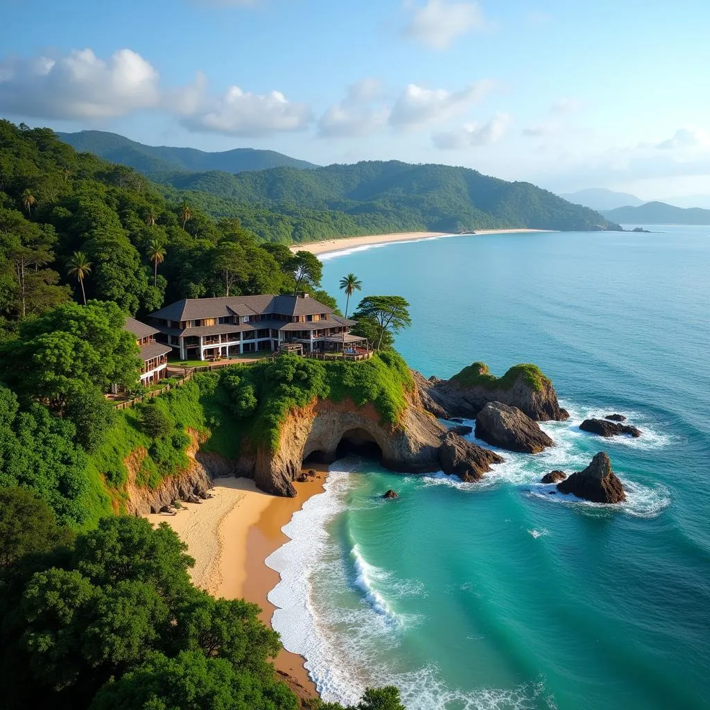 Scenic Coastal View near an Ayurvedic Retreat in Andhra Pradesh